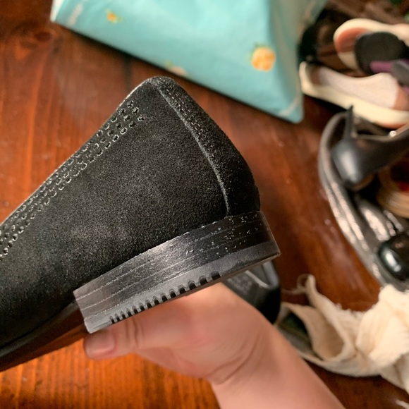 Ecco Shape Pointy Toe Ballet Flat with Crystals 40 - Picture 12 of 16